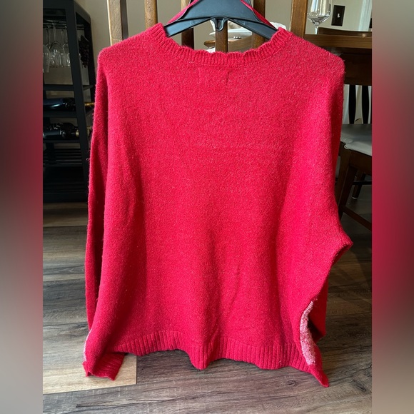ELLE argyle red sweater, size XXL. Soft and cozy! Holiday ready! - Picture 2 of 7